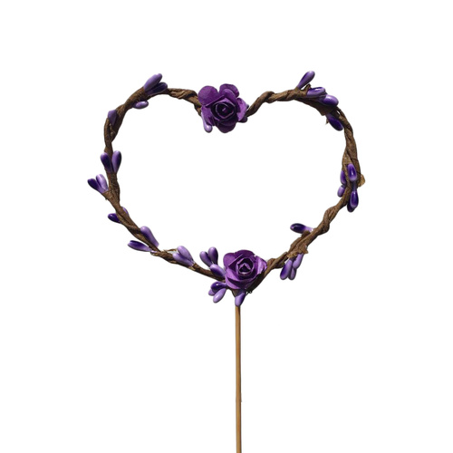 Purple Heart Cake Topper