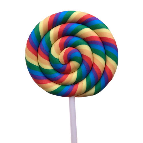 Non Edible Lollipop Decoration Rainbow Colour