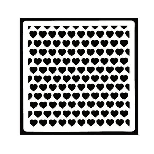 Mini Hearts Stencil