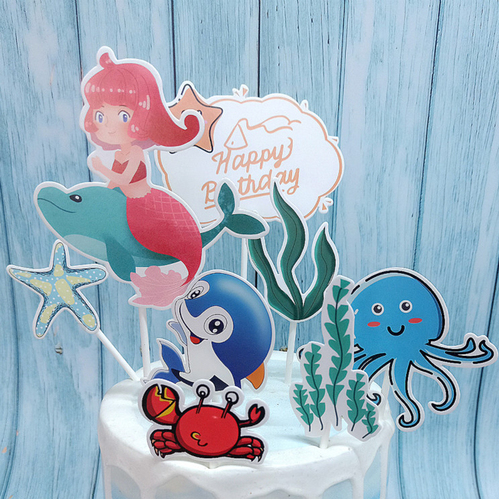 Ocean Cake Topper Set