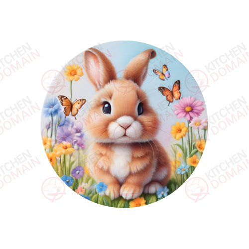 Bunny Edible Image  - Round #06