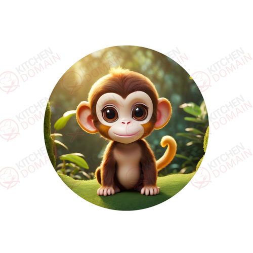 Monkey Edible Image - Round #03