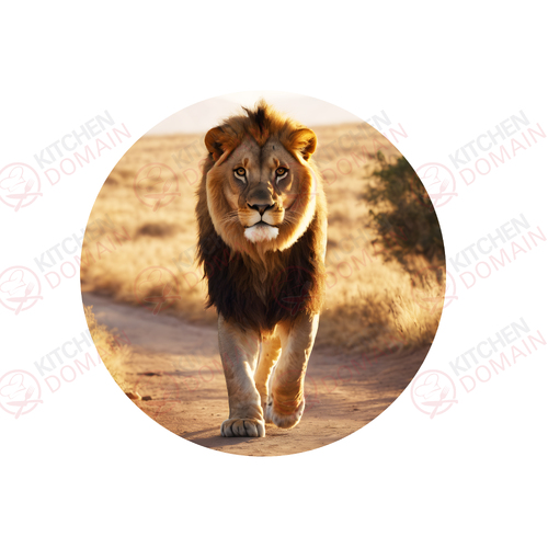 Lion Edible Image - Round #02