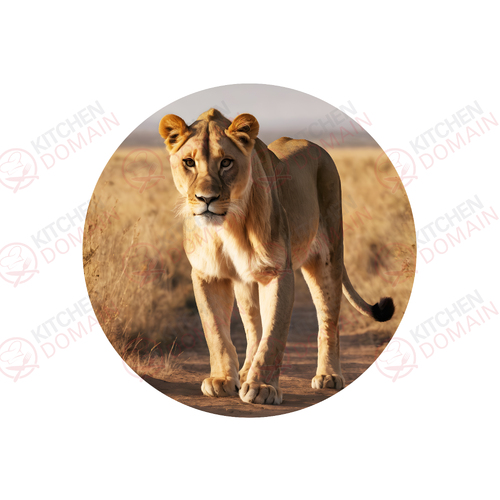 Lion Edible Image - Round #03