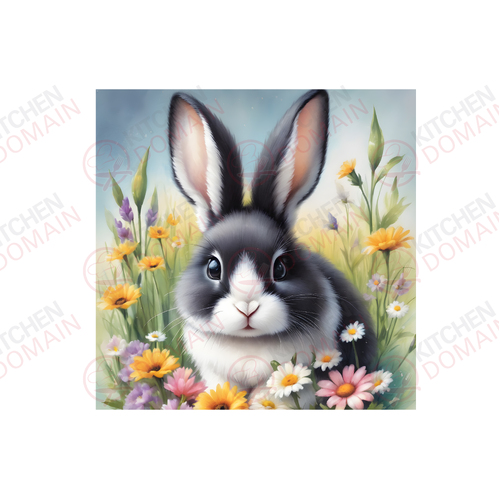 Bunny Edible Image #01 - Square