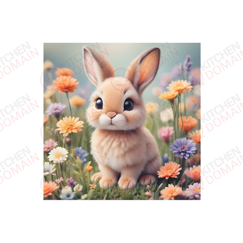 Bunny Edible Image #02 - Square