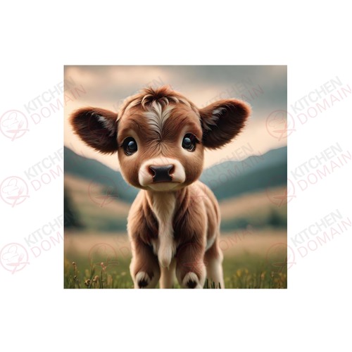 Cow Edible Image #02 - Square