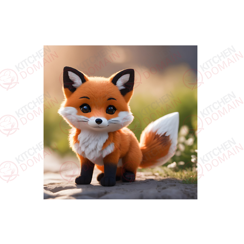 Fox Edible Image #01 - Square