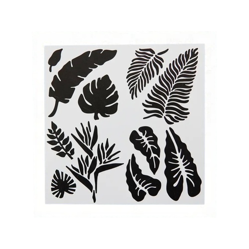 Tropical Leaf Stencil 12cm