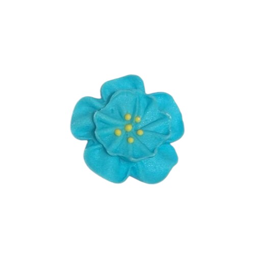 Dainty Icing Flowers Blue 30mm