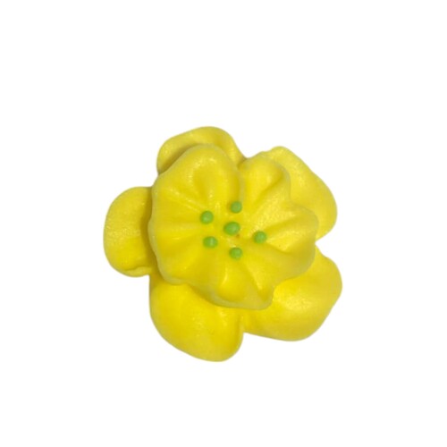 Dainty Icing Flowers Yellow 30mm