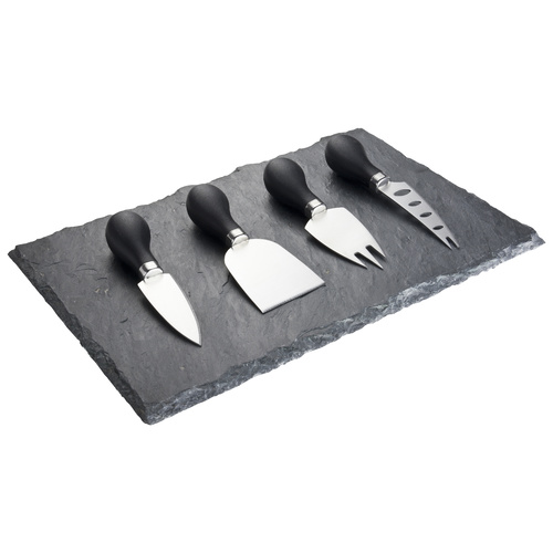 TAYLORS 4PC BLACK SLATE CHEESE BOARD SET