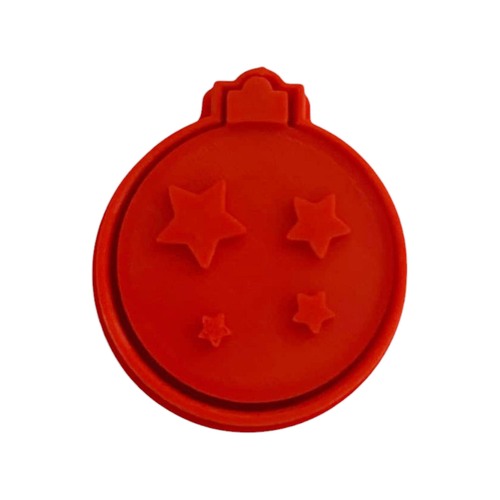 Xmas Bauble With Stars Fondant / Cookie Cutter & Stamp