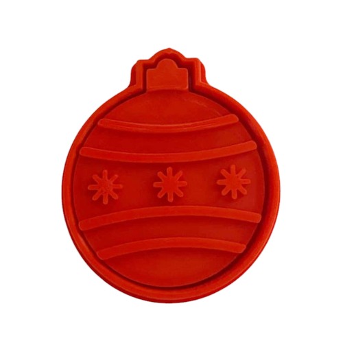 Xmas Bauble Large Fondant / Cookie Cutter & Stamp