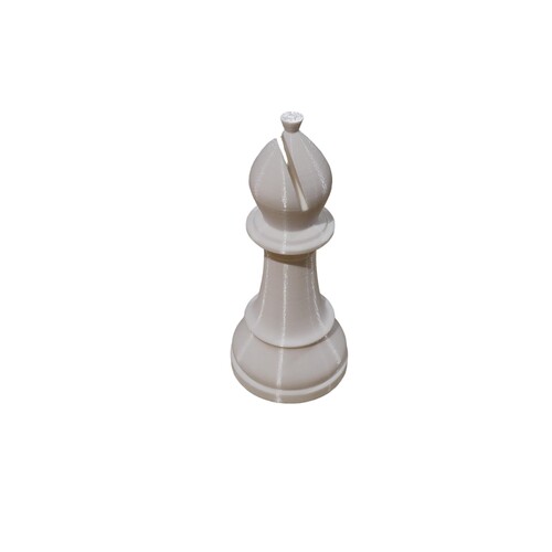 White Chess Piece Bishop Decoration Topper