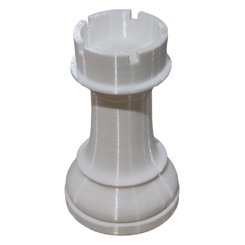 White Chess Piece Rook Decoration Topper