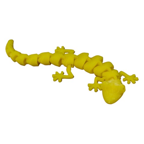 Yellow Articulated Lizard Decoration Topper