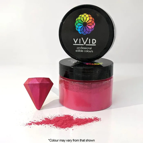 Vivid Magenta Edible Metallic Dust 50g