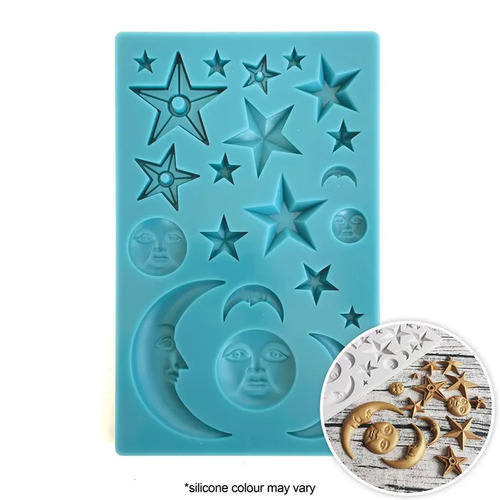 Moon And Stars Fondant Mould