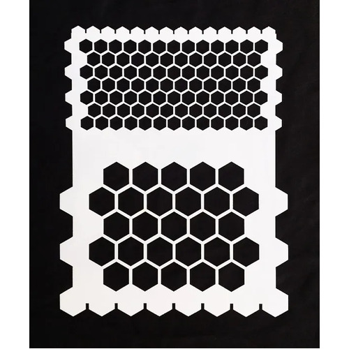 Honeycomb stencil