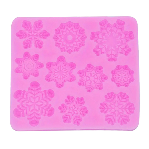 10 Snowflakes Silicone Mould