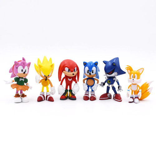 Sonic The Hedgehog Toy Set 6pcs